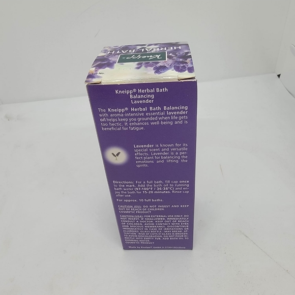 Kneipp Bath Oil Relaxing Lavender/3.38fl0z/100ml/NWB - Picture 5 of 7